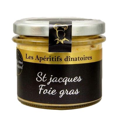 Jakobsmuschel-Rillettes mit Gänseleber - 100g - Aperitif Dinatoire von Père Roupsard