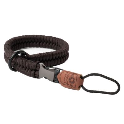 Camera hand strap "The Claw" made of Paracord - Dark Coffee