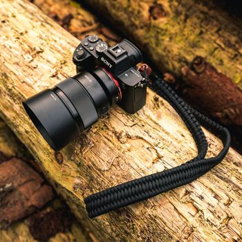 Dragonne pour appareil photo "The Traveler" en paracorde - Silent Black - 140cm 3