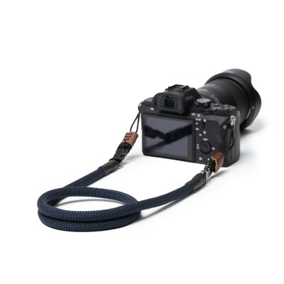 Cinghia per fotocamera "The Climber" in corda da arrampicata - Blu Navy - 100 cm