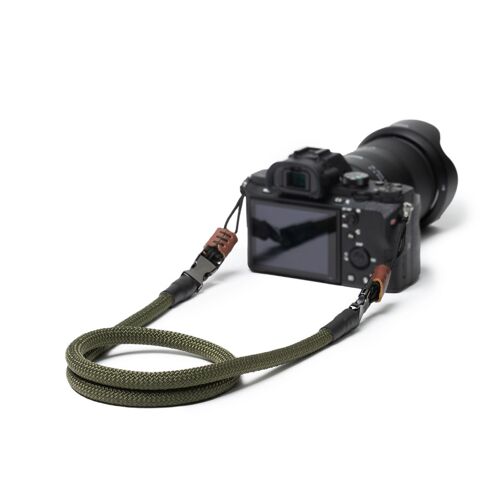 Kameragurt "The Climber" aus Kletterseil - Military Olive - 140cm