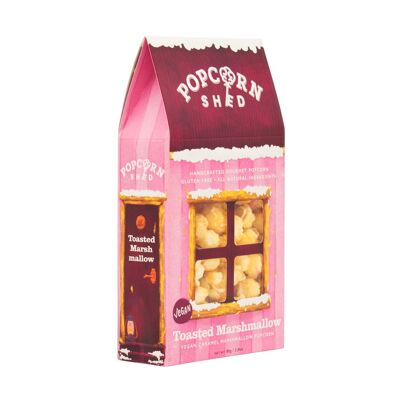 Capannone per popcorn gourmet con marshmallow tostato vegano