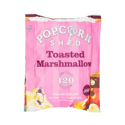 Confezione di snack gourmet con popcorn al marshmallow tostato vegano