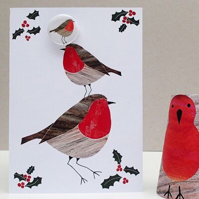 Paquete navideño: tarjetas de felicitación y decoraciones.
