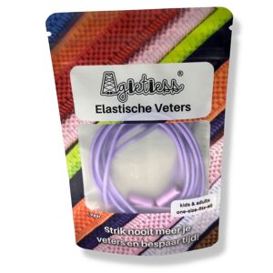 Agletless® Lacets élastiques sans attaches - Rond Fin - Lilas