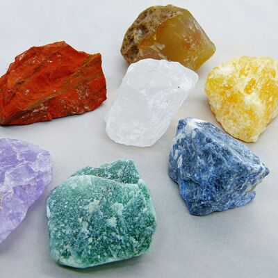Set of 7 chakra stones, in a pack of 3
