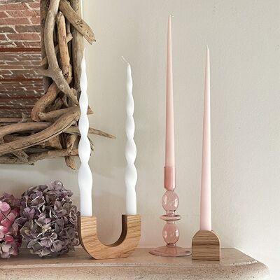 CANDLESTICKS - Set of 2 candle holders.