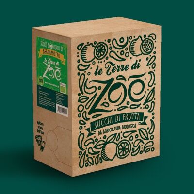 100% Organic Bergamot Juice in 3 Liter Bag in Box