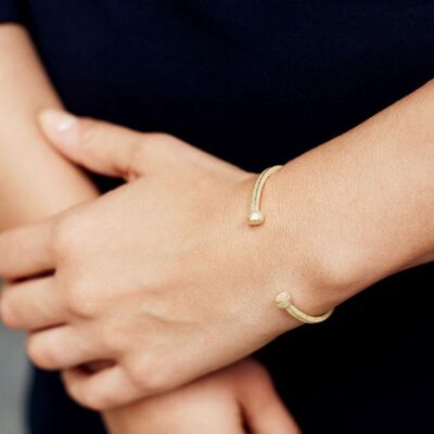 Bauhaus Ball Cuff Gold