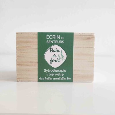 Caja de aromas caja de madera "Bain de Forêt"