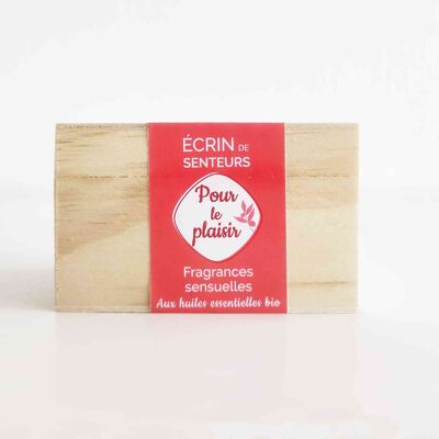 Ecrin de senteurs coffret Bois « Pour le plaisir »