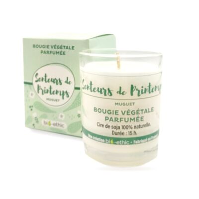 Vegetable candle scented with lily of the valley "Spring scents"