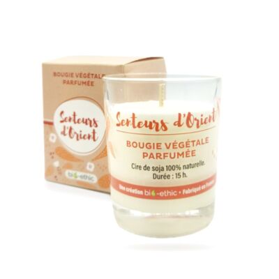 Scented vegetable candle scents of the Orient