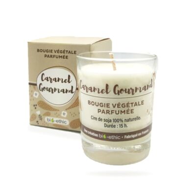 Caramel Gourmand scented vegetable candle