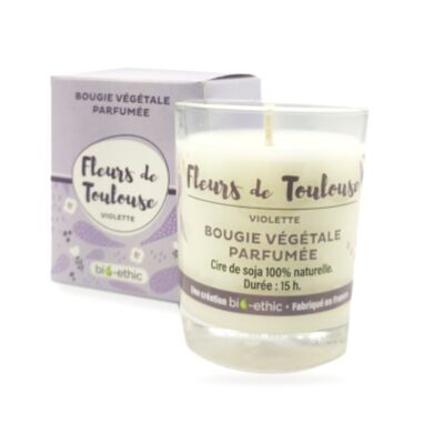 Vegetable candle scented with violet "Fleurs de Toulouse"