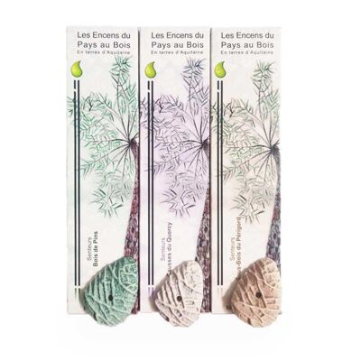 Pack of 3 natural incense from the Bio-Ethic range