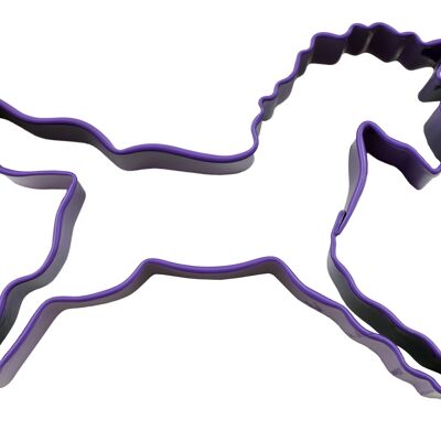 Tagliabiscotti Rivestito in Poliresina Unicorno Viola