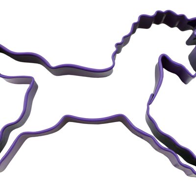 Unicorn Poly-Resin Coated Cookie Cutter Purple