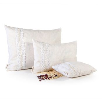 Coussin blanc avec bordure 20x15 1