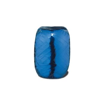 Ruban 24 épis 20m x 5mm bleu métallisé