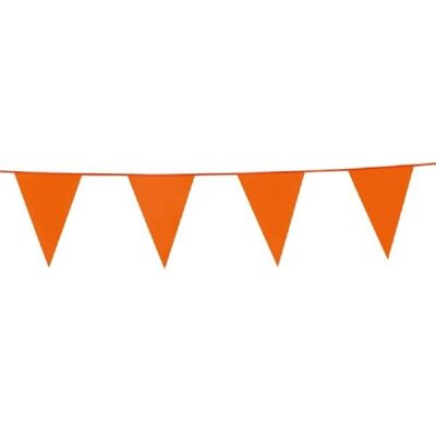 Bandiere arancioni Bunting PE 10m dimensioni: 20x30cm