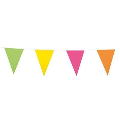 Bunting PE 10m mixed colors size flags: 20x30cm