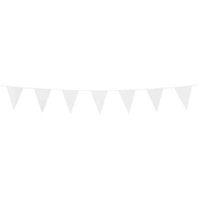 Bunting PE 3m white size flags:10x15cm