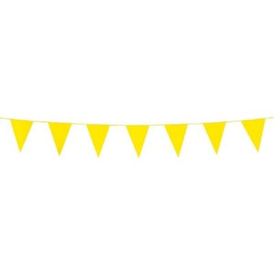 Bunting PE 3m yellow size flags:10x15cm