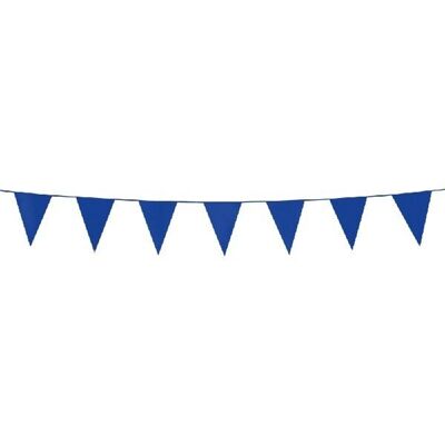Bunting PE 3m bleu taille drapeaux:10x15cm