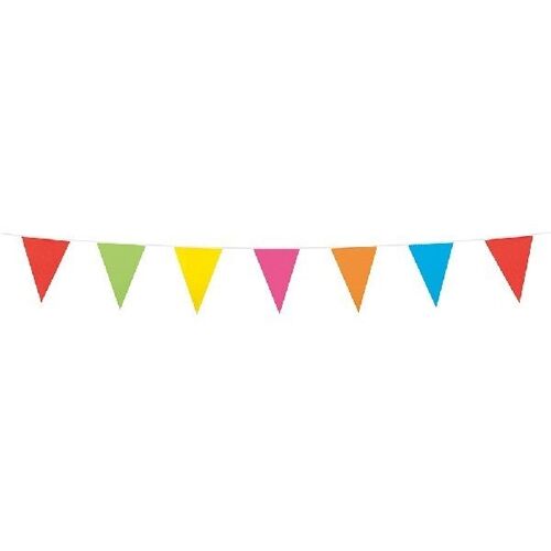 Bunting PE 3m mixed colors size flags:10x15cm