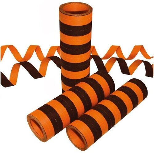 Streamers 20x 4m flameproof orange/black