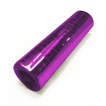 Banderoles métalliques 18x4m violet