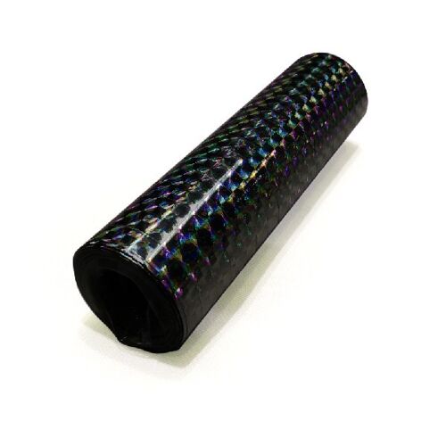 Streamers holographic 18x4m black