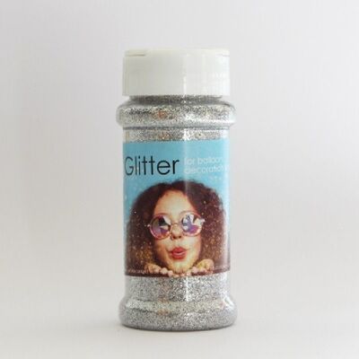 100 gram glitter silver