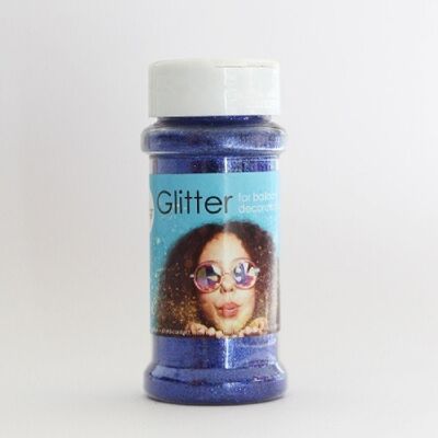 100 grammi glitter blu