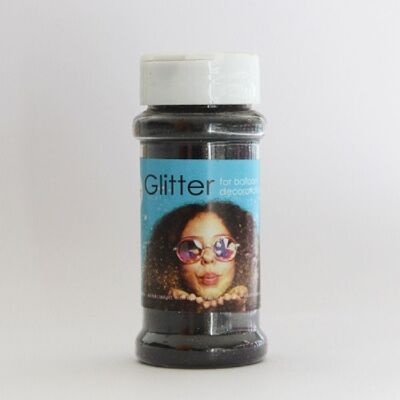100 grammi glitter nero
