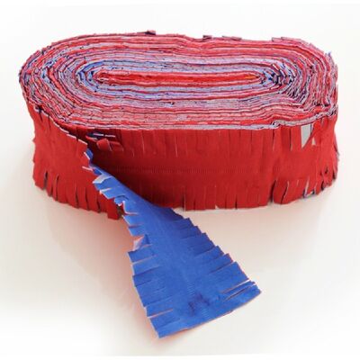Crepe Garland 24m flameproof red-white-white-blue