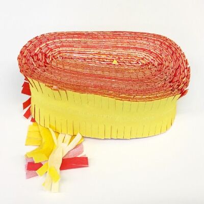 Crepe Garland 24m flameproof red-white-white-yellow