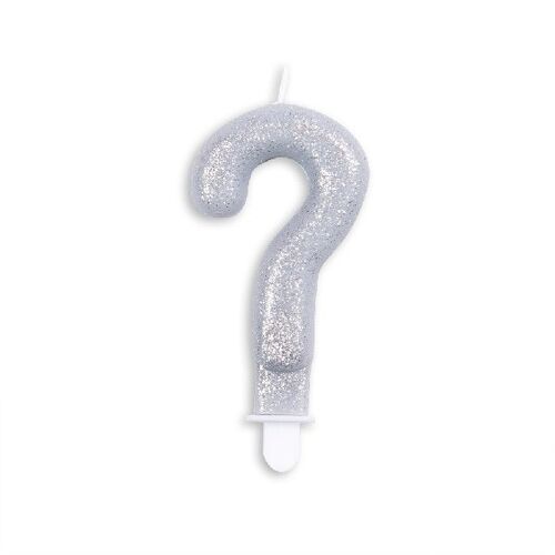Number candle glitter silver ?