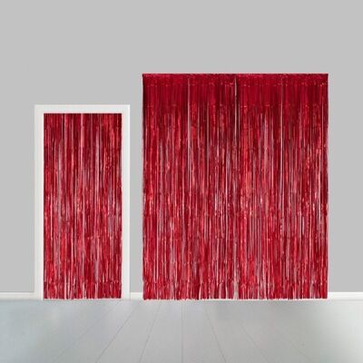 Partycurtain 100x240cm flame retardent red
