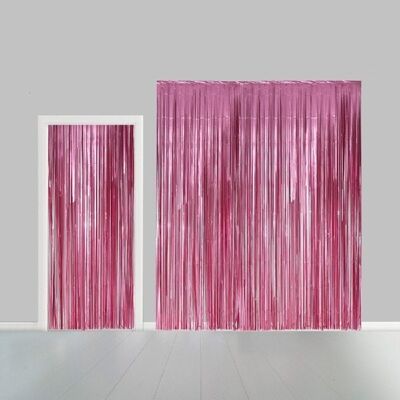 Partyvorhang 100x240cm schwer entflammbar babyrosa