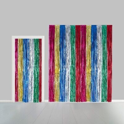 Partycurtain 100x240cm flame retardent multicolor