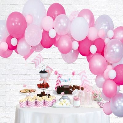 Kit de decoración de globos rosa
