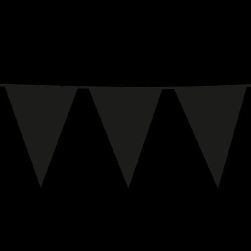 Giant bunting PE 10m black size flag: 30x45cm
