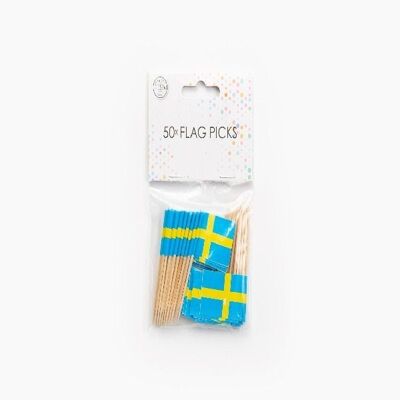 50 Flaggenpicks Schweden