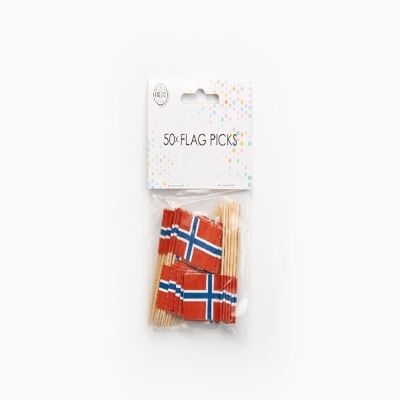 50 Flaggen-Picks Norwegen
