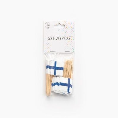 50 Flaggenpicks Finnland