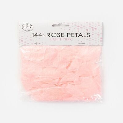 144 pétalos de rosa rosa claro