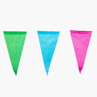 Paper Flag bunting multicolor 10m