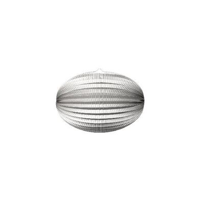 Paper lantern round Silver metallic D25cm